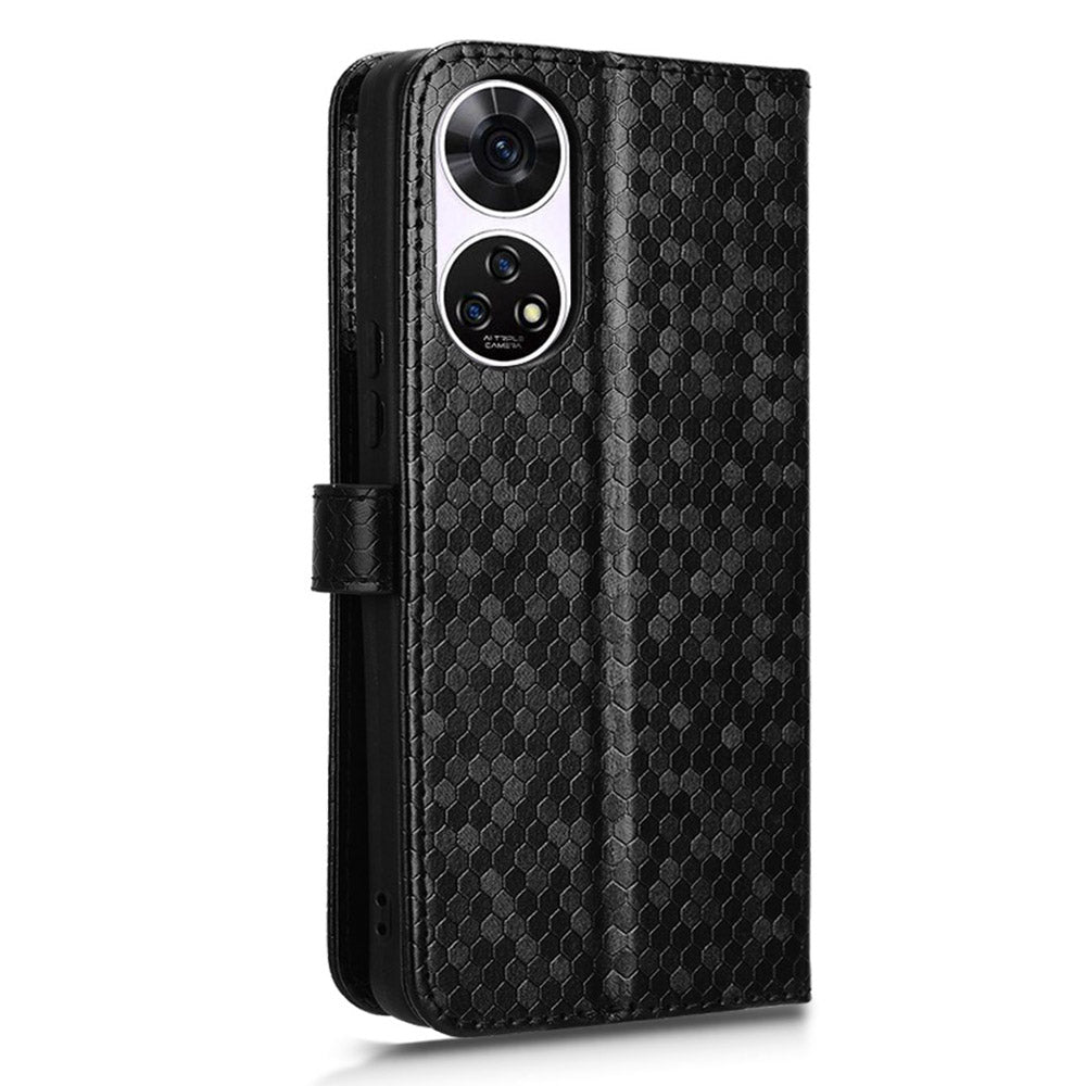 For ZTE Anshin Family A303ZT Case Dots Imprinted Card Holder Phone Cover with Handy Strap For ZTE Anshin Family A303ZT Case Dots Imprinted Card Holder Phone Cover with Handy Strap